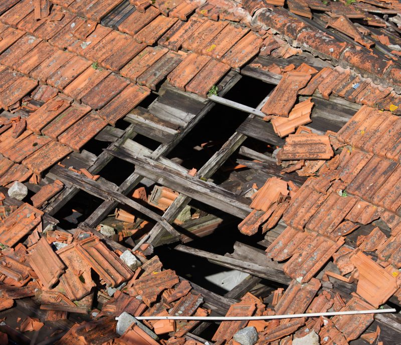 damaged roof